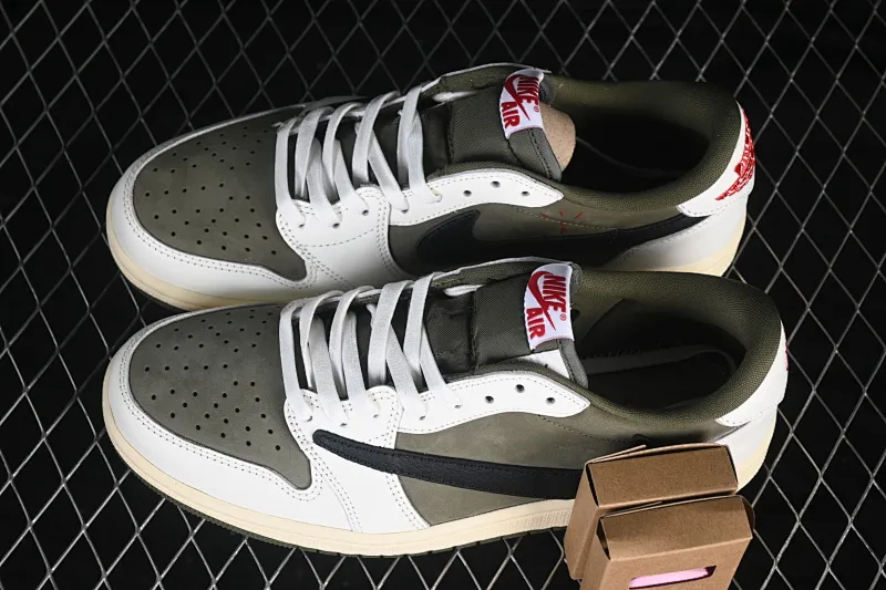 All categories Air Jordan Jordan series basketball shoes Air Jordan 1 Low ZG version Travis Scott x Air Jordan 1 Low OG AJ1 Joe 1 undercut low top full head layer DM7866-200